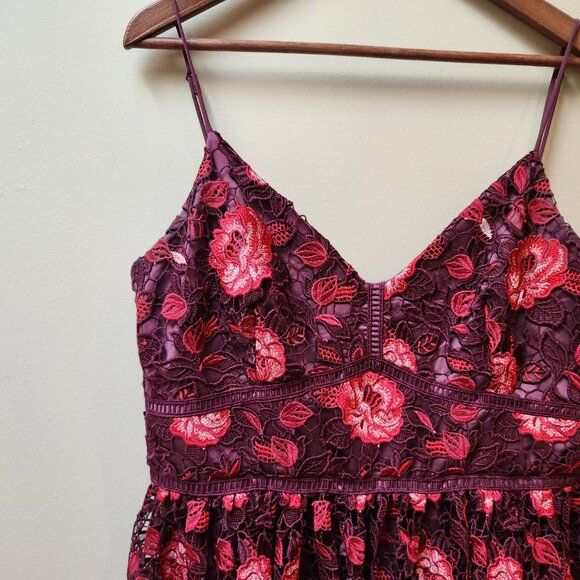 Ever New Pink Floral Lace Midi Dress - Picture 7 of 10